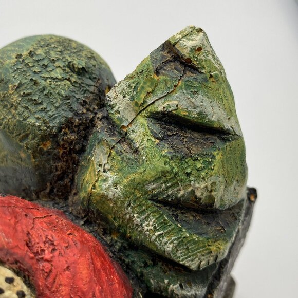 Vintage Silvestri Santa & His Sleigh Signed Anthony Costanza resin Christmas dec - Picture 5 of 9